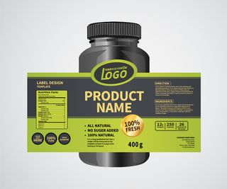 药瓶瓶子不干胶标签贴纸