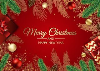 圣诞节圣诞树圣诞老人闪亮装饰电商促销折扣海报