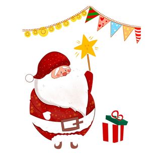 圣诞老人礼包圣诞节素材