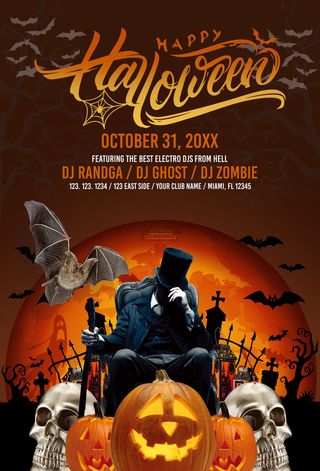 恐怖万圣节宣传海报