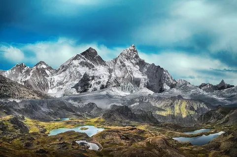 冬天山水背景风景 冬天山水背景风景