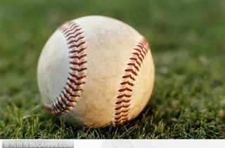 草地上的棒球01