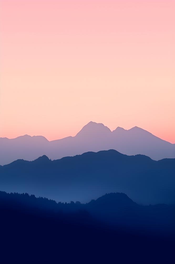 高山云雾意境背景