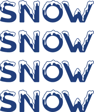 圣诞节字体平安夜主题字体设计