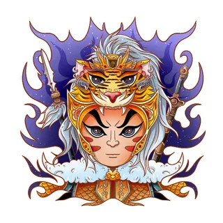 PNG免扣2022虎年新年春节元旦卡通老虎形象图片插画PSD设计素材