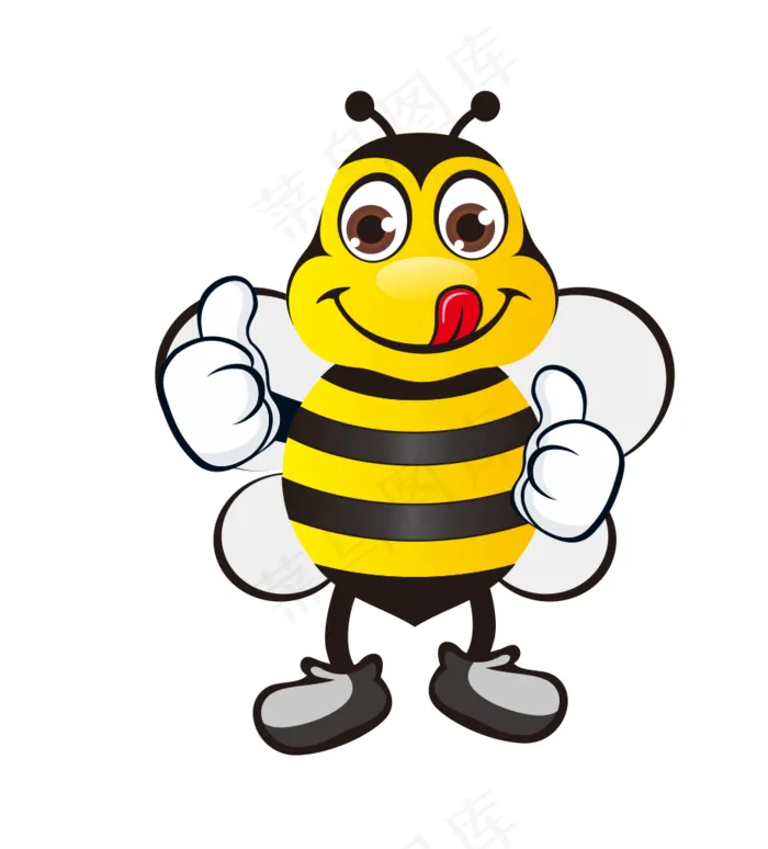 卡通矢量蜜蜂cdr矢量模版下载