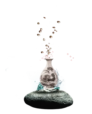 中国古风元素石头