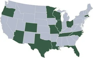 美国地图 PNG免抠