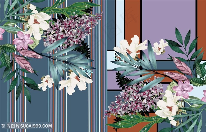 鲜花花朵背景墙