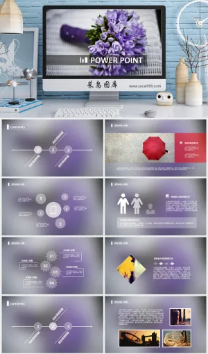 简约工作总结汇报模板PPT模板预览图