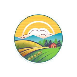 小麦麦穗稻穗边框画风景