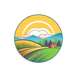 小麦麦穗稻穗边框画风景