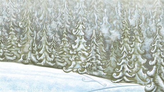 冬日魔法森林(5种尺寸)