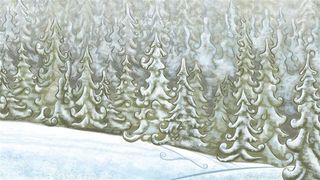 冬日魔法森林(5种尺寸)