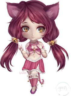 立体迷你女孩素材卡通人物