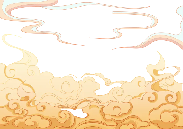 复古素材  插画素材   祥云
