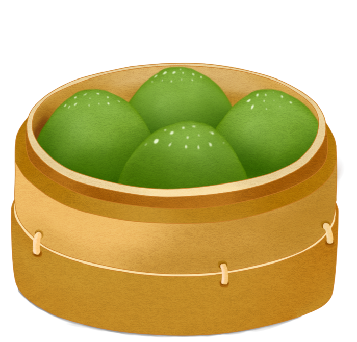 清明节海报设计插图卡通青团素材图片元素png透明背景