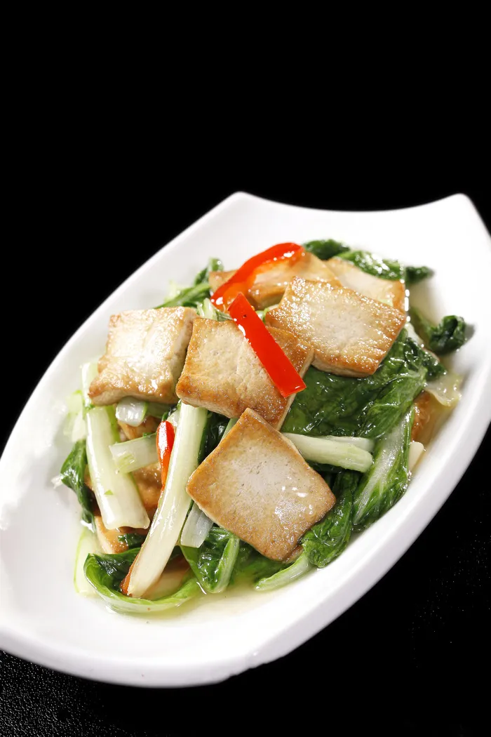 小白菜坑豆腐 (1)