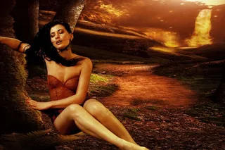 欧美风情性感美妇艺术摄影图片