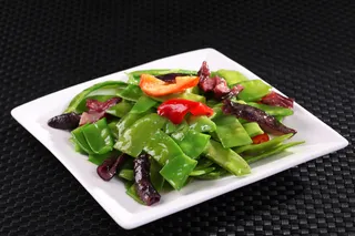 海香菇炒荷兰豆