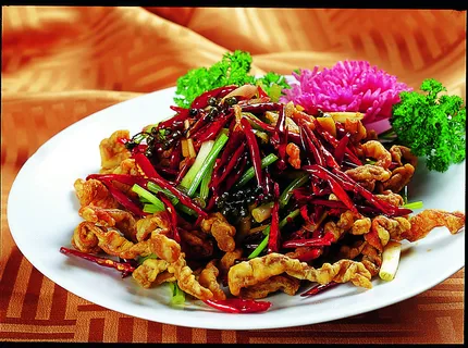 川菜湘菜高清菜谱 香辣脆皮鸭肠 川菜湘菜高清菜谱 香辣脆皮鸭肠