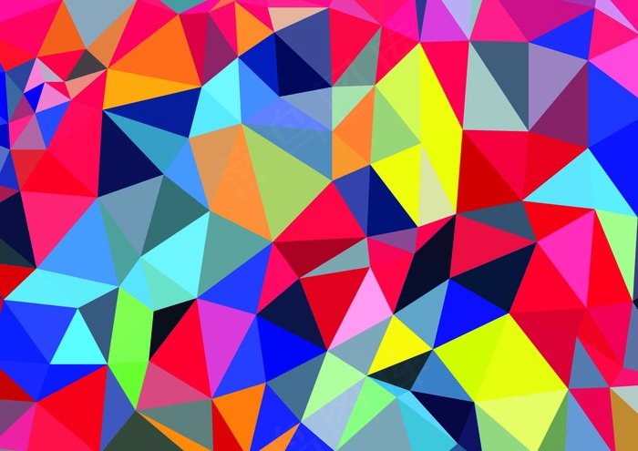 炫彩几何图形背景 几何艺术设计 多边形背景图片
