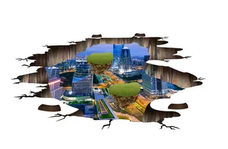 3D城市地画地砖