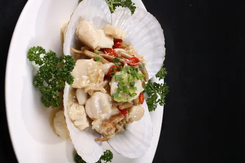 茶树菇焗扇贝 (2)