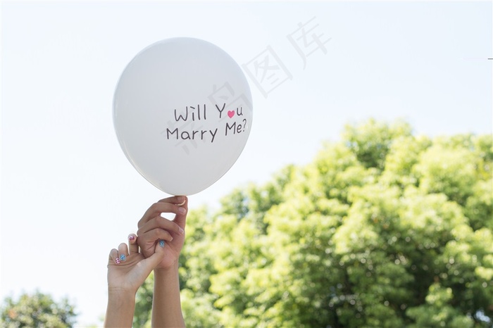 漂亮的求婚气球摄影