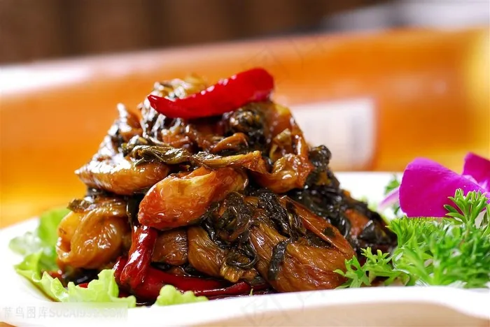 冷宁波烤菜的美食图片