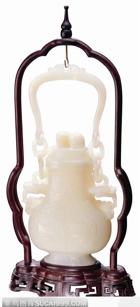 传统工艺品-白色玉水壶