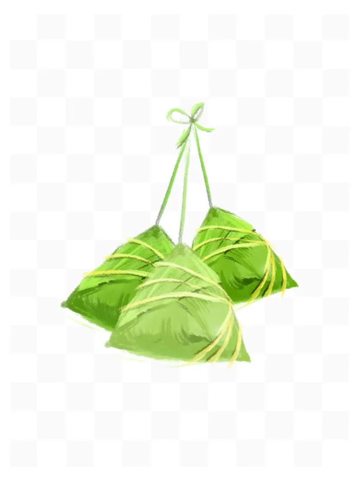 端午节粽子手绘插画素材肉粽元素
