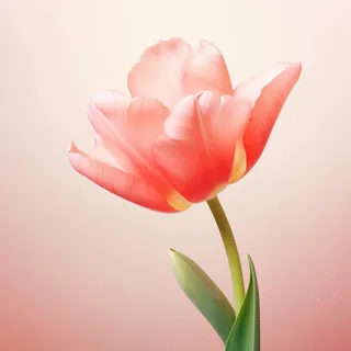 粉色清新郁金香鲜花背景