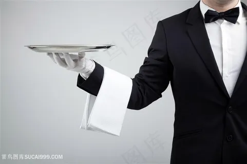 职业人物单手托盘服务员图片 职业人物单手托盘服务员图片