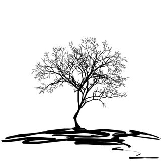 荒凉的沙漠植物枯木装饰免扣素材