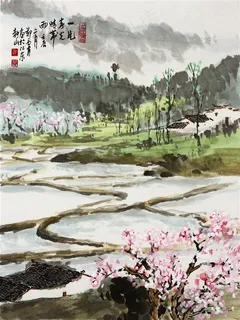 中国水墨工笔山水画 中国水墨工笔山水画
