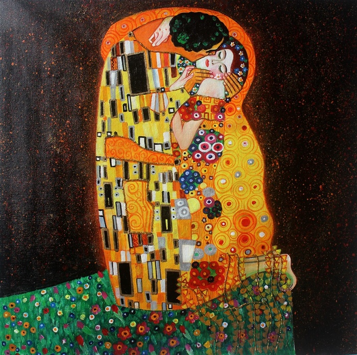 克里姆特油画人物