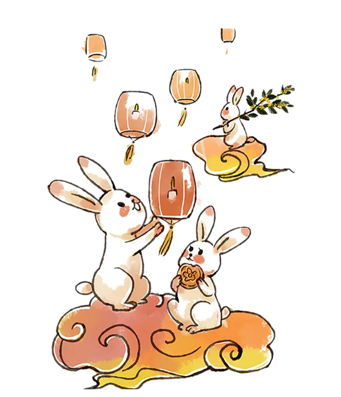 中秋节兔子兔年