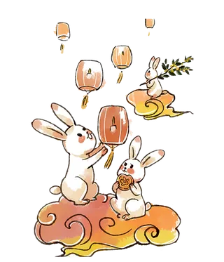 中秋节兔子兔年
