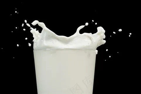 飞溅的牛奶背景素材