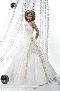 欧式皇后装创意婚纱设计