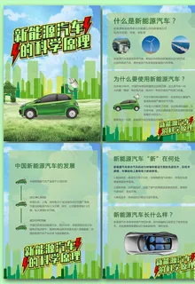 新能源汽车的科学原理海报图片