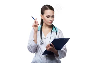 思考中的职业人物医生护士图片