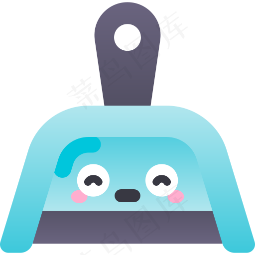 卡通簸箕元素图标免扣