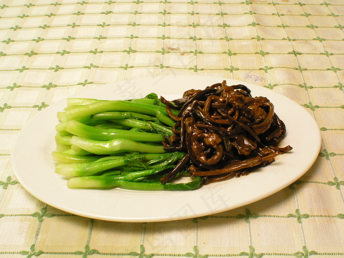 2457茶树菇广东菜心