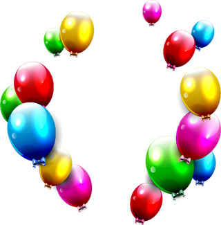 彩色气球立体