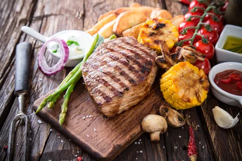 牛排美食元素 牛排美食元素