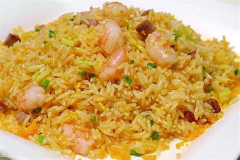 中华美食香港炒饭实拍摄影图