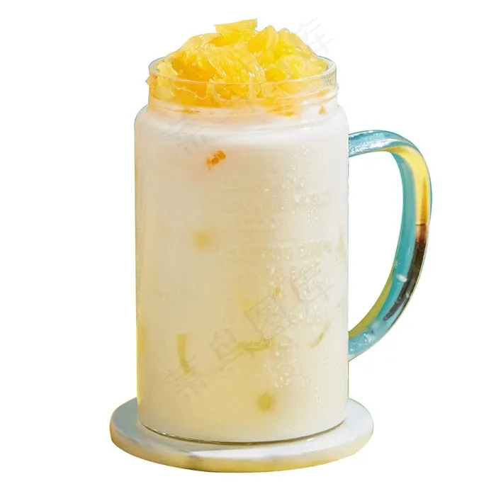 鲜橙冻奶茶图片（免抠图）