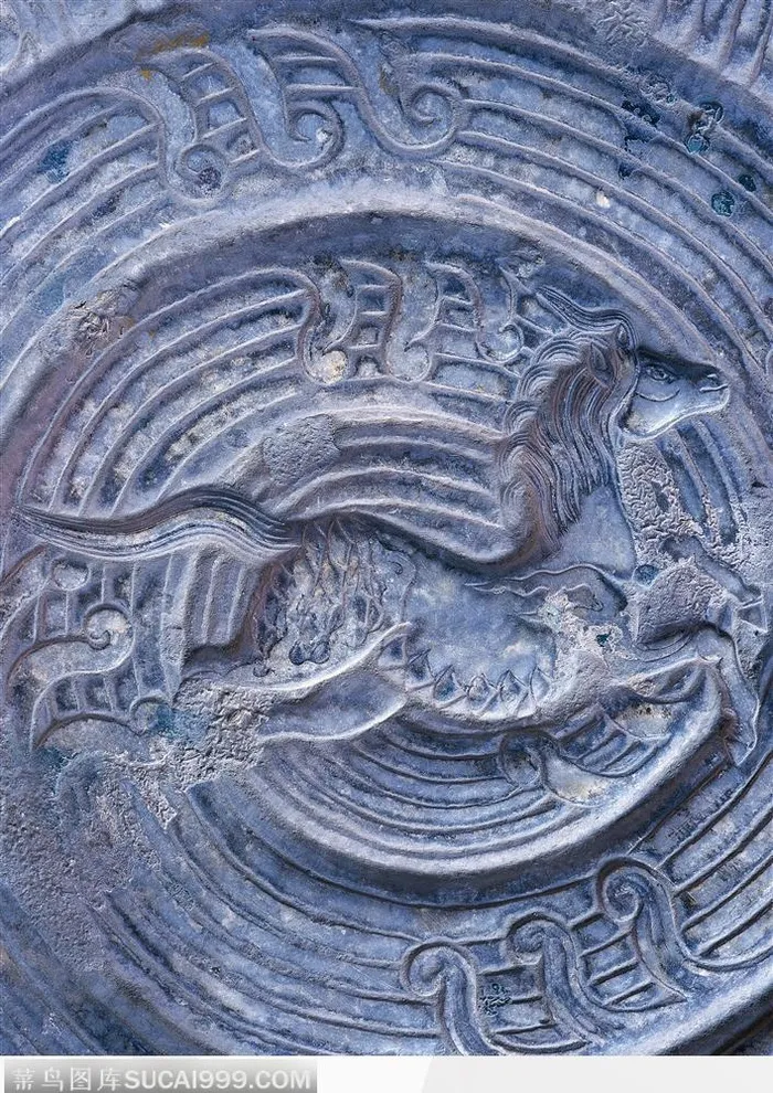 传统工艺品-骏马花纹特写